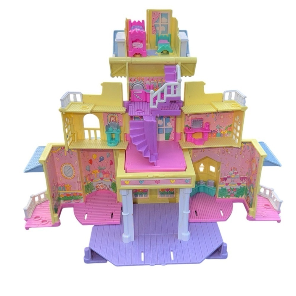 1995 Polly Pocket Pop-Up Party Play House Clubhouse ONLY Bluebird Toys 3 Stories - Picture 5 of 12